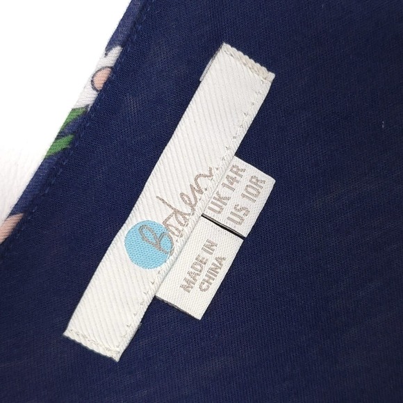 Boden Georgia US 10R Jersey Sleeveless Stretch V-Neck Floral Maxi Dress J0152 - Picture 2 of 11